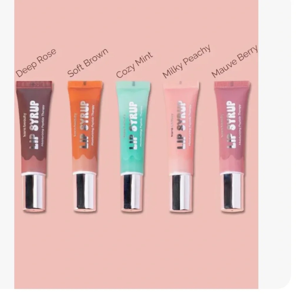 Kara Beauty Glossy Peptide Lip Tint 2-Piece Set-Milky Peach & Soft Brown